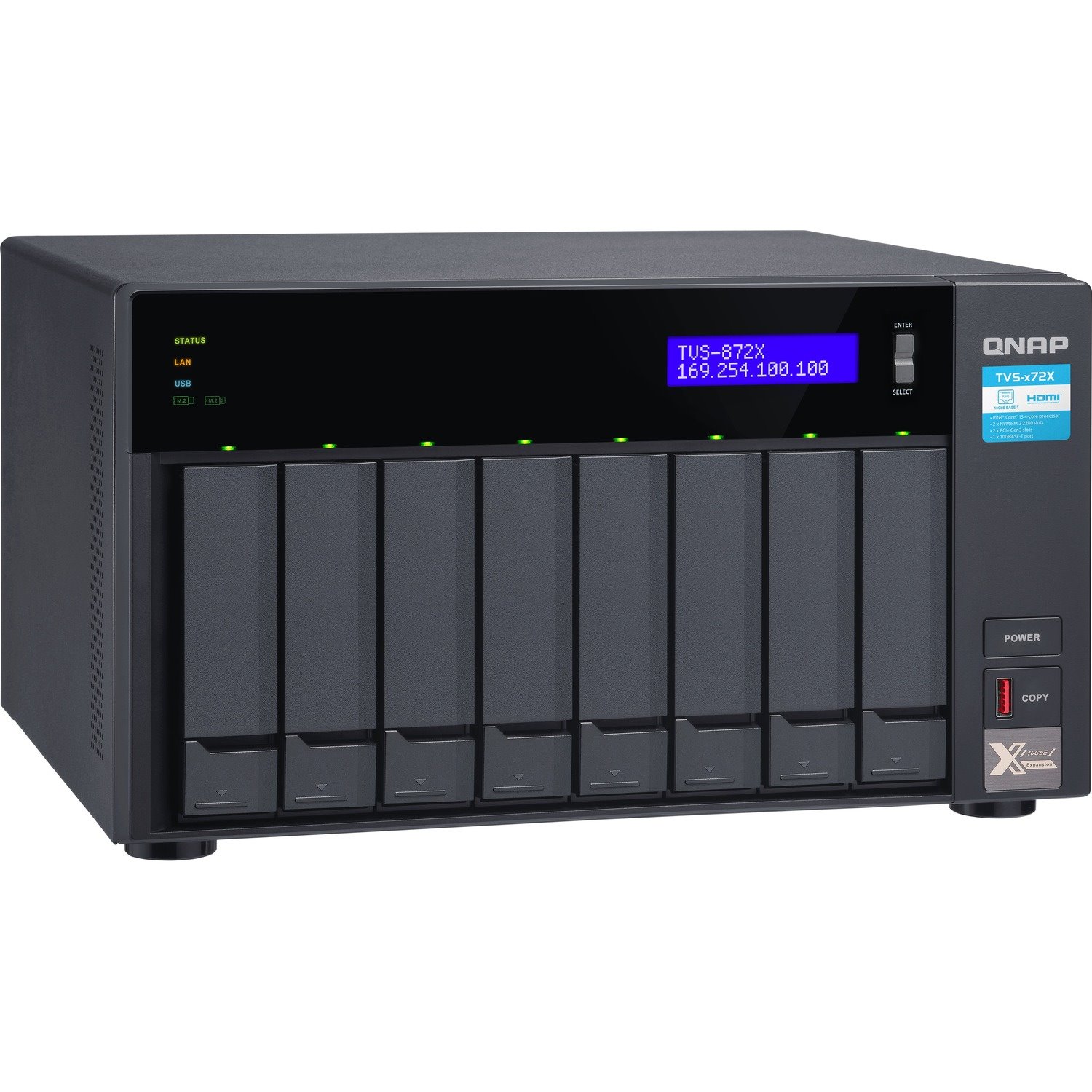 QNAP TVS-872X-I5-8G SAN/NAS Storage System