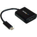 StarTech.com USB C to DisplayPort Adapter 4K 60Hz - USB Type-C to DP 1.4 Monitor Video Converter (DP Alt Mode) - Thunderbolt 3 Compatible