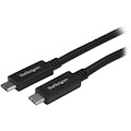 StarTech.com 2m 6 ft USB C Cable with Power Delivery (3A) - M/M - USB 3.0 - USB-IF Certified - USB 3.0 Type C Cable - USB 3.2 Gen 1(5Gbps)