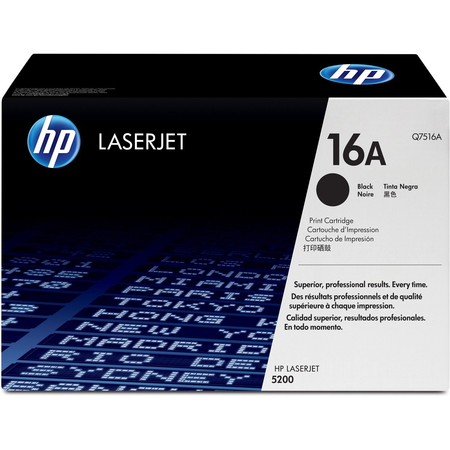 HP 16A Original Laser Toner Cartridge - Black - 1 Each