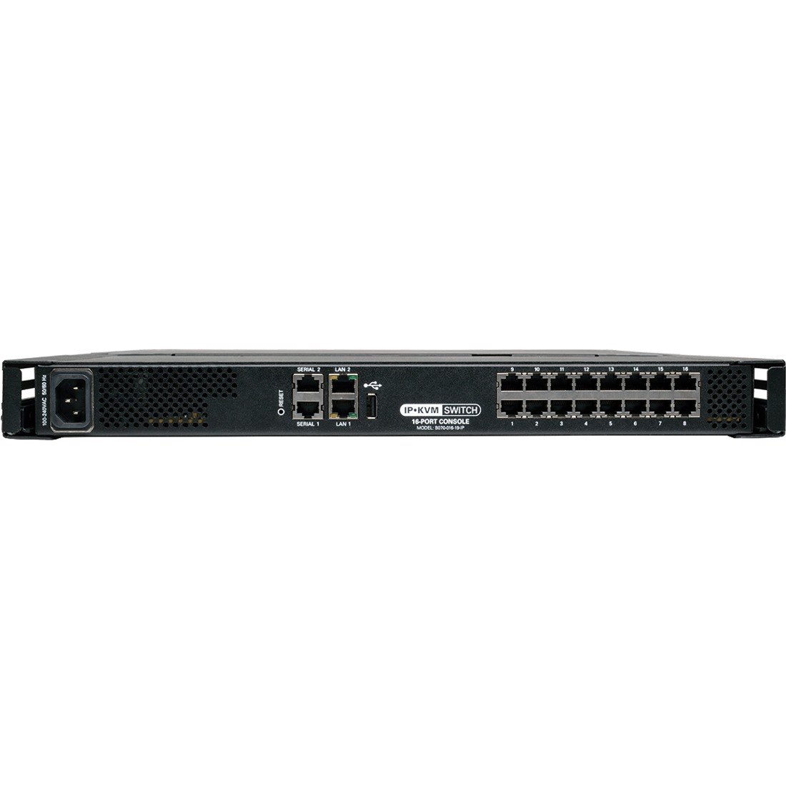 Tripp Lite by Eaton NetCommander 16-Port Cat5 KVM over IP Switch - 19 in. LCD, 1 Remote + 1 Local User, 1U Rack-Mount