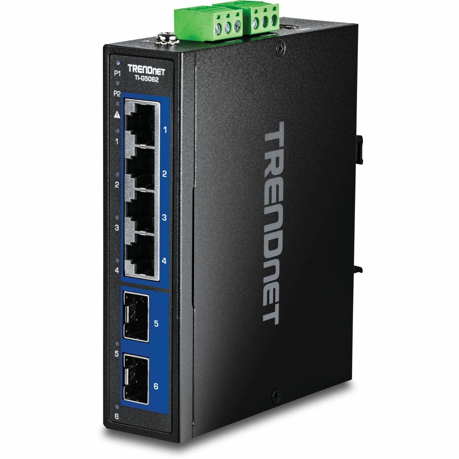 TRENDnet 6-Port Industrial 2.5G DIN-Rail Switch with 10G SFP+ Ports