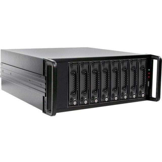 RAIDage JAGE480HD-TG Drive Enclosure 12Gb/s SAS, SATA/600 - Mini-SAS HD Host Interface - 4U Rack-mountable - Black