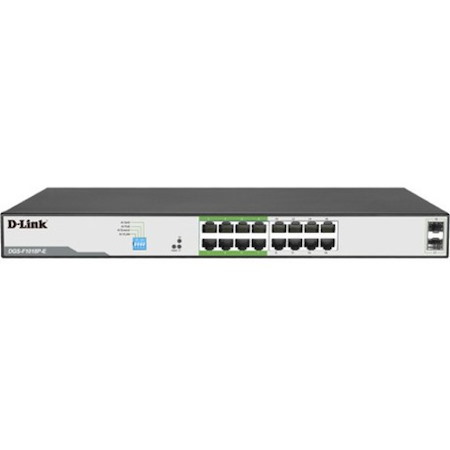 D-Link DGS-F1018P-E 16 Ports Ethernet Switch - Gigabit Ethernet - 10/100/1000Base-T, 1000Base-X