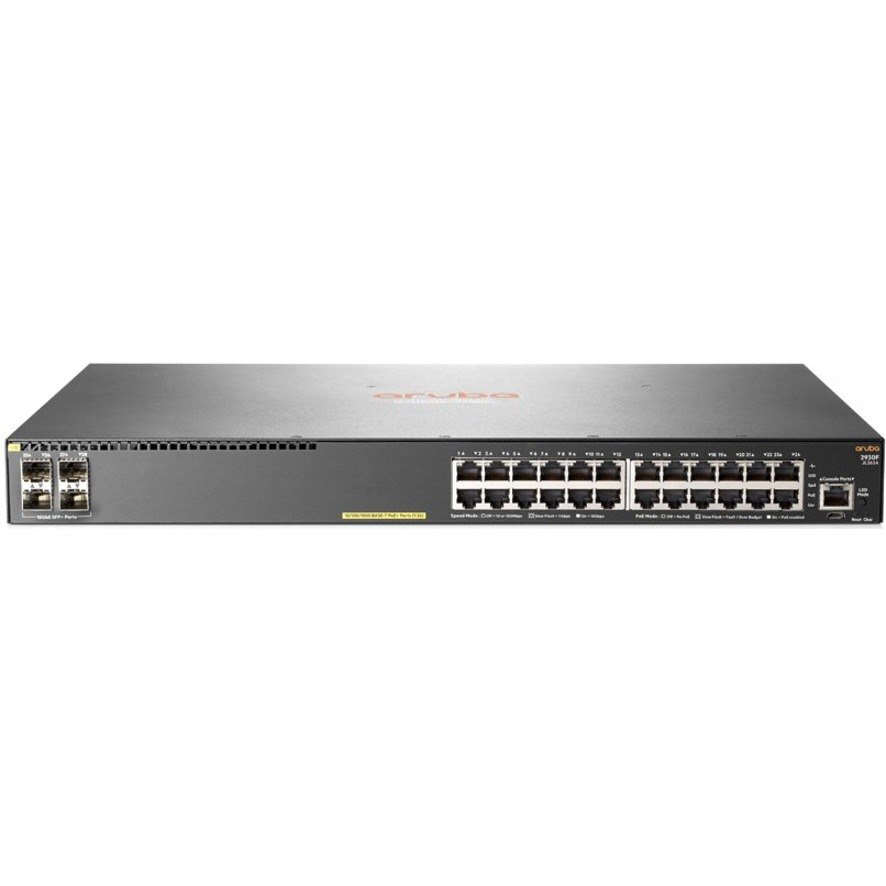 HPE 2930F 24G PoE+ 4SFP+ TAA-compliant 24 Ports Manageable Layer 3 Switch