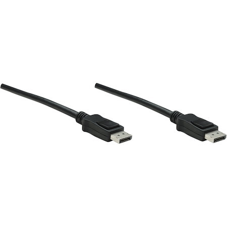 Manhattan DisplayPort Male / DisplayPort Male, 2 m (6.6 ft.), Black