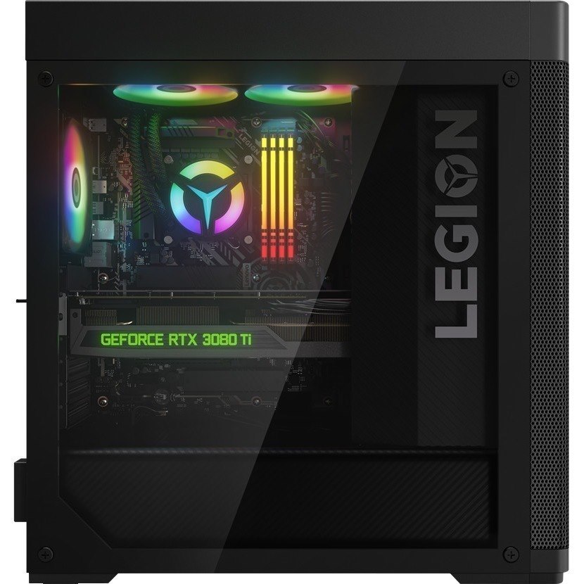 Lenovo Legion T7 34IAZ7 90S1000BUS Gaming Desktop Computer - Intel Core i7 12th Gen i7-12700K Dodeca-core (12 Core) - 32 GB RAM DDR5 SDRAM - 1 TB M.2 PCI Express NVMe 4.0 SSD - Tower - Raven Black