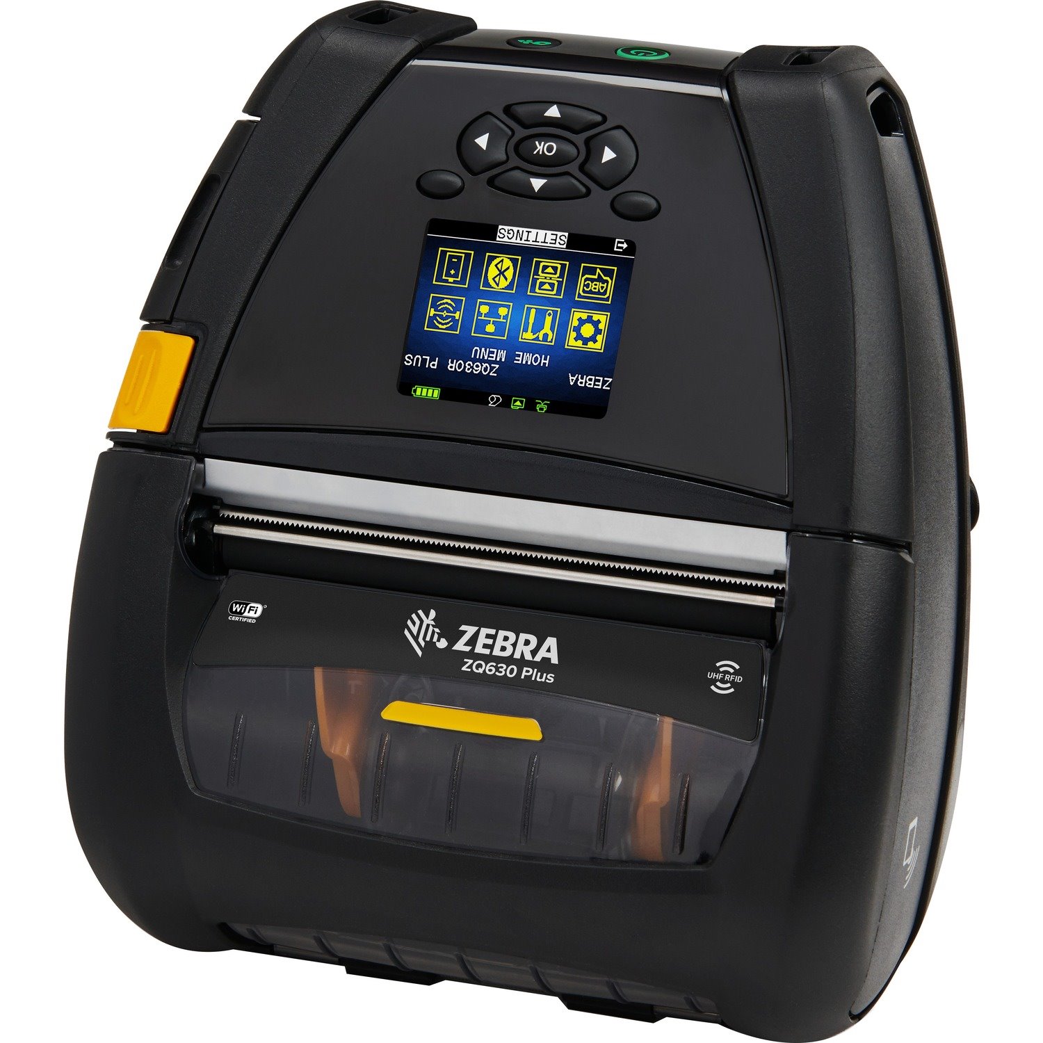 Zebra ZQ630 Plus Desktop, Industrial, Mobile Direct Thermal Printer - Monochrome - Label/Receipt Print - Bluetooth - Wireless LAN - Near Field Communication (NFC) - RFID