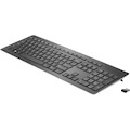 HP Premium Z9N41AA Keyboard - Wireless Connectivity - USB Interface - Swiss - QWERTY Layout - Black