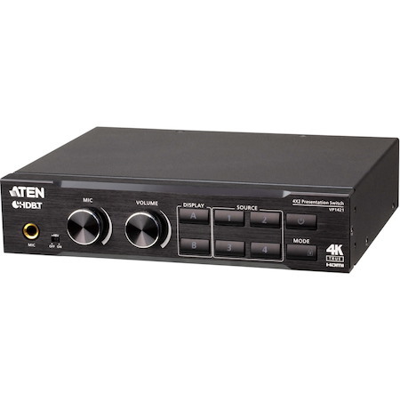 ATEN 4 x 2 True 4K Presentation Matrix Switch with Scaling, DSP, and HDBaseT-Lite