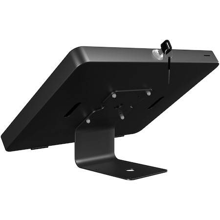 CTA Digital VESA Compatible Curved Stand & Wall Mount with Universal Security Enclosure (Black)
