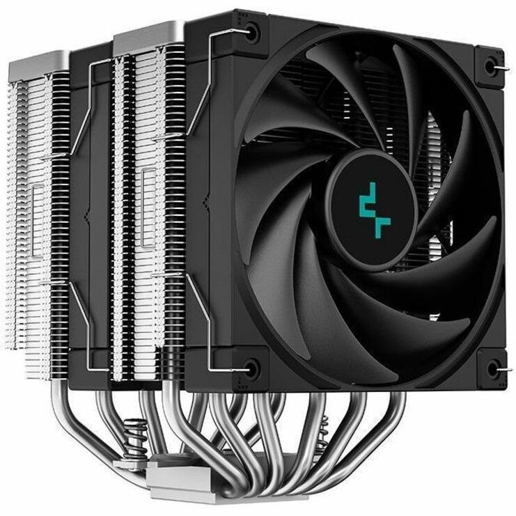 Deepcool Ak620 Dual Tower, 6 Copper Heat Pipes, 2 120MM Fans, Black