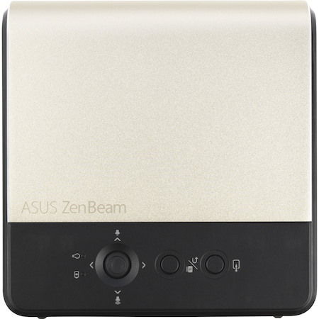 Asus ZenBeam E2 DLP Projector - 16:9 - Ceiling Mountable, Portable - Black, Gold
