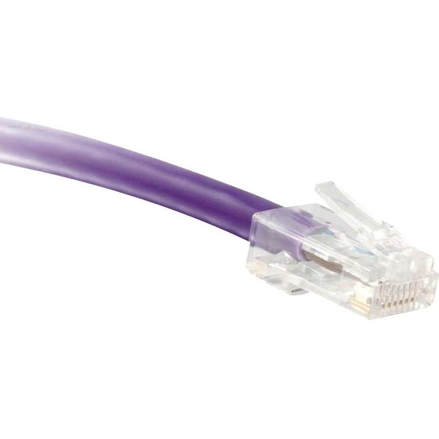 ENET Cat6 Purple 14 Foot Non-Booted (No Boot) (UTP) High-Quality Network Patch Cable RJ45 to RJ45 - 14Ft