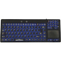 Seal Shield Seal Glow Series Waterproof Silicone Backlit Keyboard With Touchpad