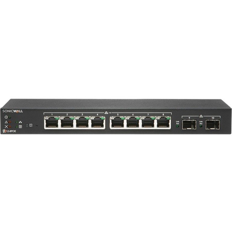 SonicWall SWS12-8POE 10 Ports Manageable Ethernet Switch