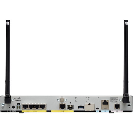 Cisco C1117-4PLTELAWZ Wi-Fi 5 IEEE 802.11ac Ethernet, ADSL2, VDSL2, Cellular Wireless Integrated Services Router