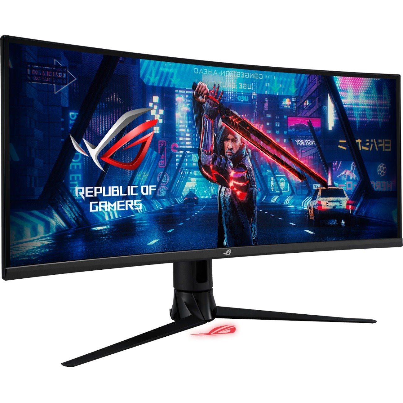 Asus ROG Strix XG349C 34" Class UW-QHD Curved Screen Gaming LCD Monitor - 21:9 - Black