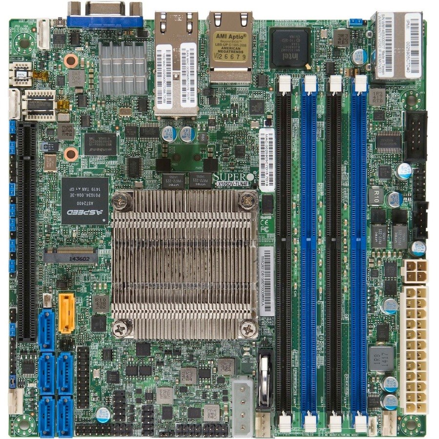 Supermicro X10SDV-12C-TLN4F Server Motherboard - Intel Chipset - Socket BGA-1667 - Mini ITX