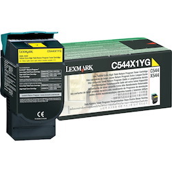 Lexmark C544X1YG Original Laser Toner Cartridge - Yellow Pack