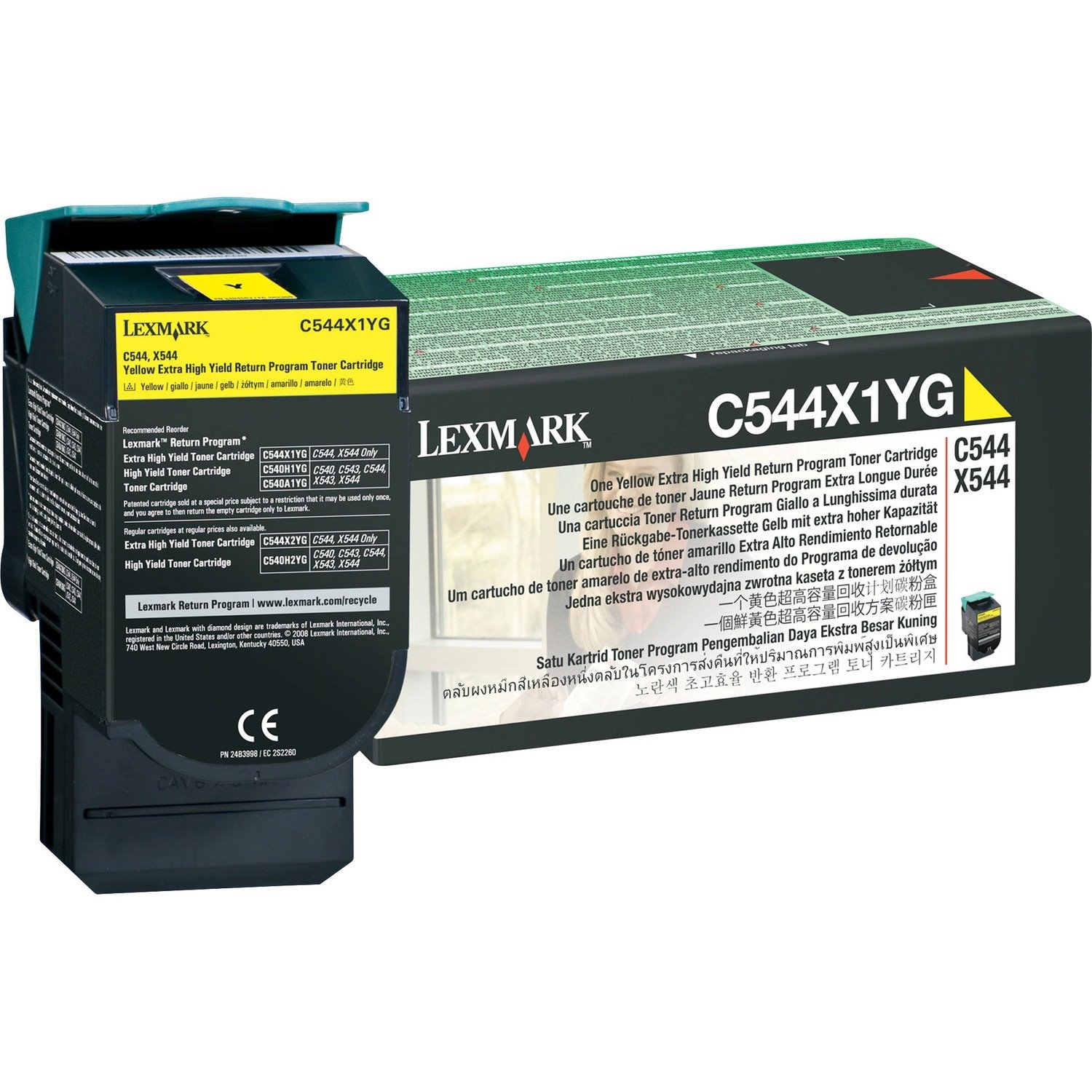 Lexmark C544X1YG Original Toner Cartridge - Yellow