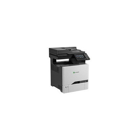 Lexmark CX725de Laser Multifunction Printer-Color-Copier/Fax/Scanner-50 ppm Mono/50 ppm Color Print-1200x1200 Print-Automatic Duplex Print-150000 Pages Monthly-650 sheets Input-Color Scanner-600 Optical Scan-Color Fax-Gigabit Ethernet