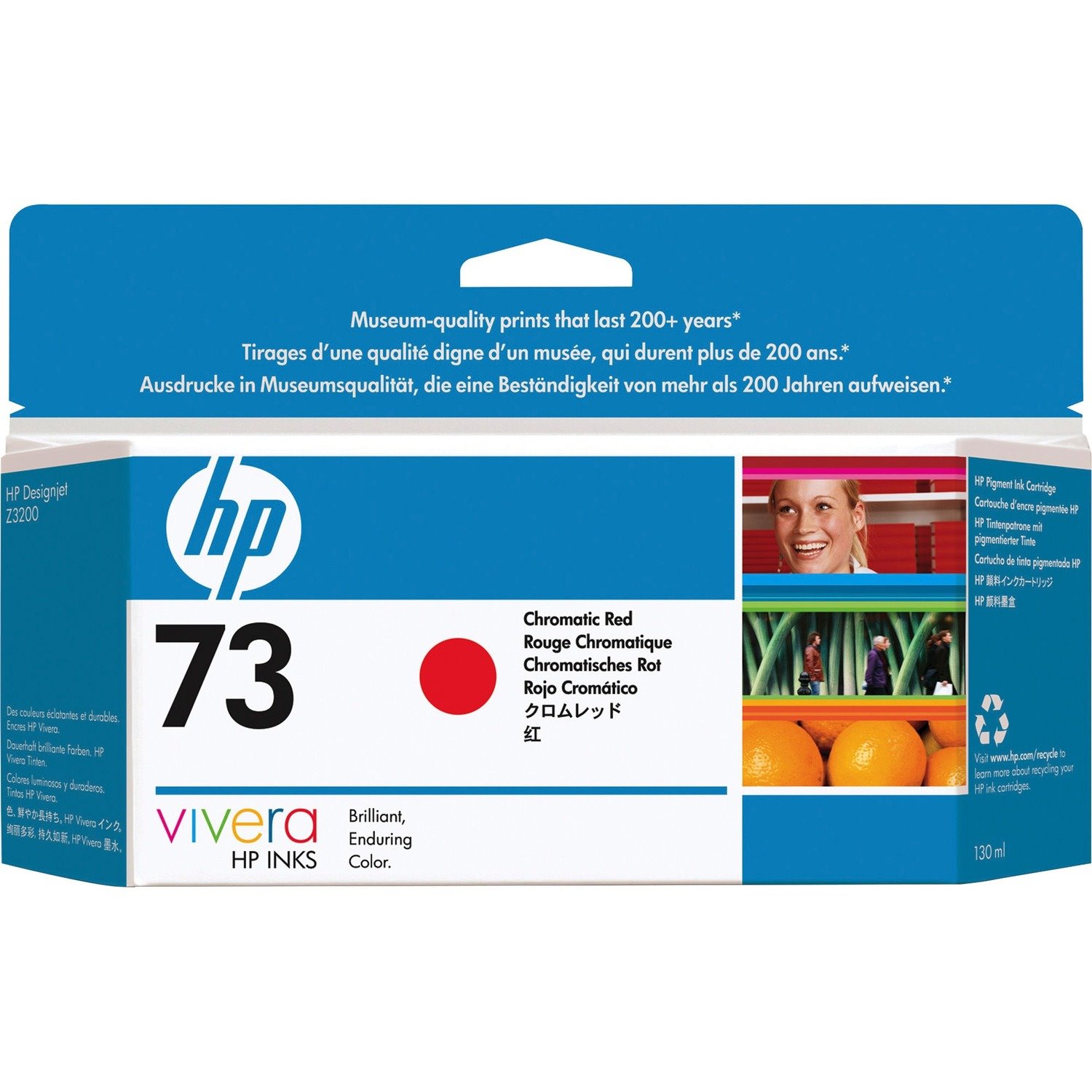 HP 73 Original Inkjet Ink Cartridge - Red - 1 Each