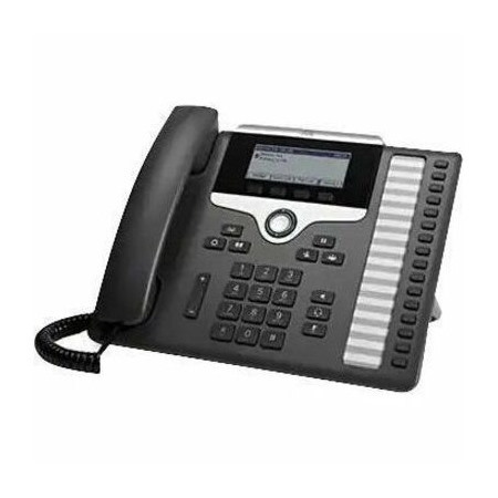Cisco 7861 IP Phone - Refurbished - Corded - Corded - Wall Mountable, Tabletop - Charcoal