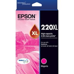 Epson 220XL - High Capacity DURABrite Ultra - Magenta Ink Cartridge