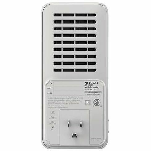 Netgear EAX15 Dual Band IEEE 802.11 a/b/g/n/ac/ax/k/i 1.80 Gbit/s Wireless Range Extender