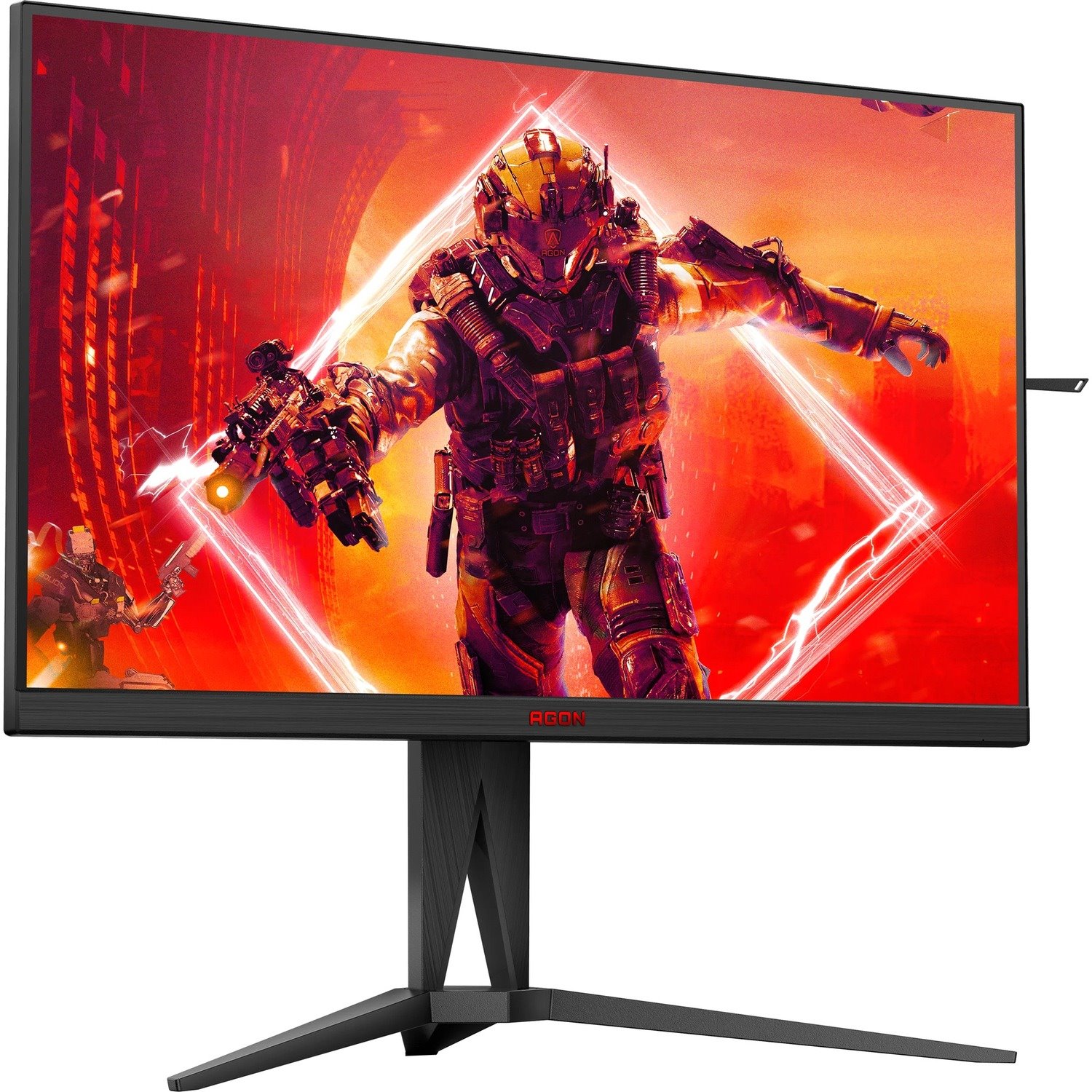 AOC AGON AG275QZN 27" Class WQHD Gaming LCD Monitor - 16:9 - Black, Red