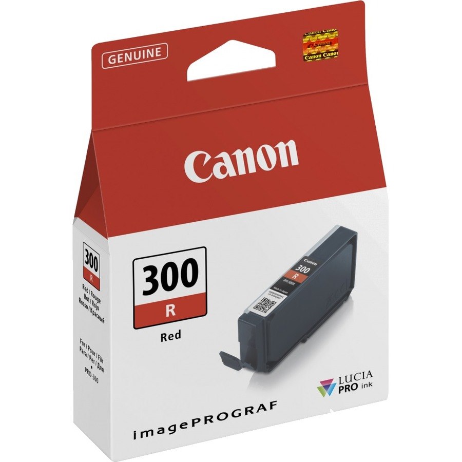 Canon LUCIA PRO PFI-300R Original Inkjet Ink Cartridge - Red Pack
