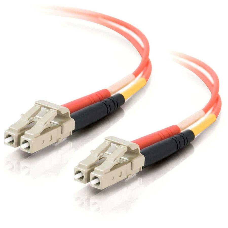C2G 1m LC-LC 62.5/125 OM1 Duplex Multimode PVC Fiber Optic Cable - Orange