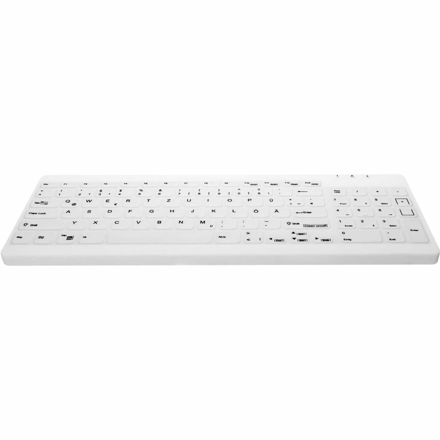 Active Key Keyboard - Cable Connectivity - USB 1.1 Type A Interface - English (US) - White