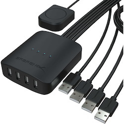 Sabrent USB 2.0 Sharing Switch Up To 4 Computers and Peripherals (USB-USS4)