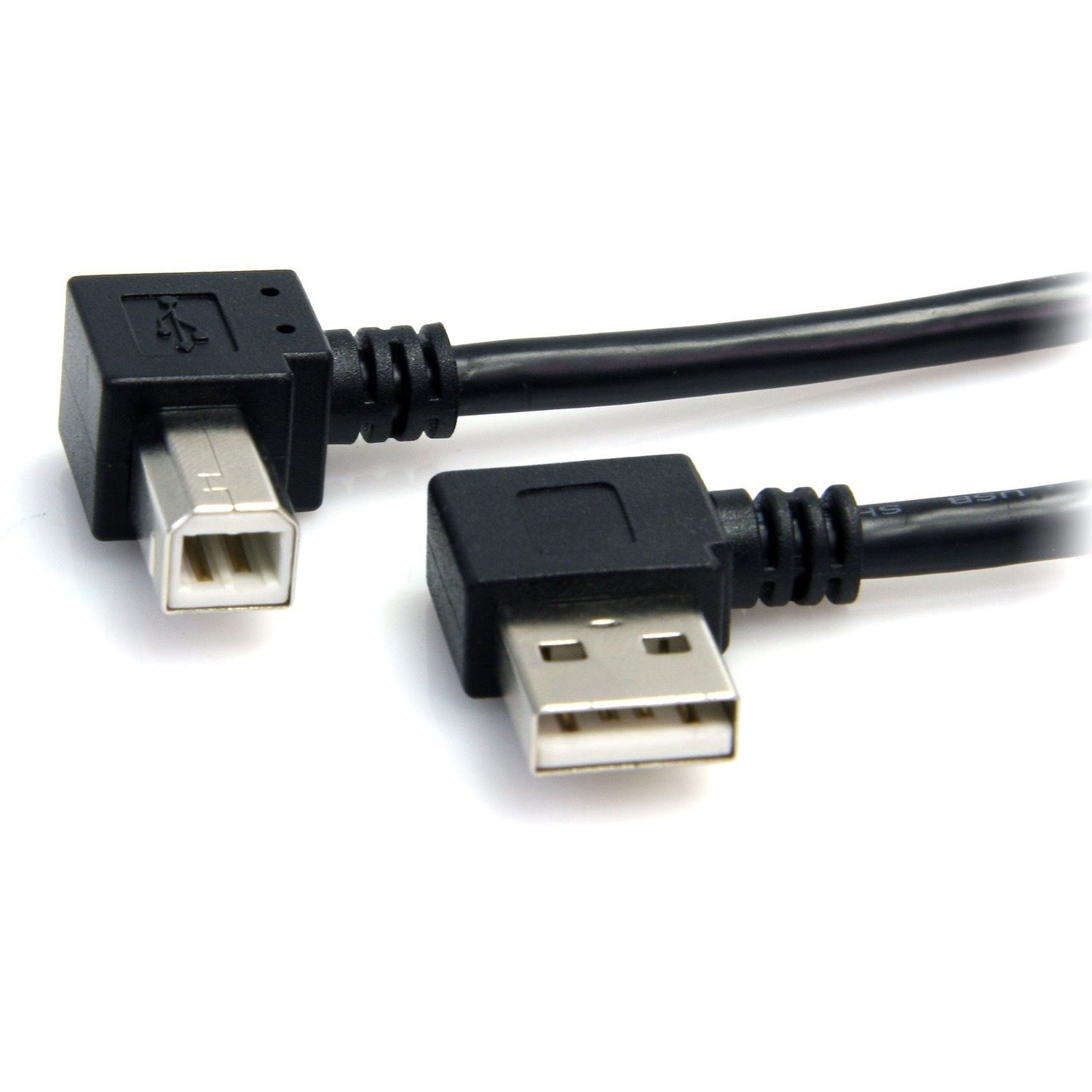 StarTech.com 3 ft A Right Angle to B Right Angle USB Cable - M/M