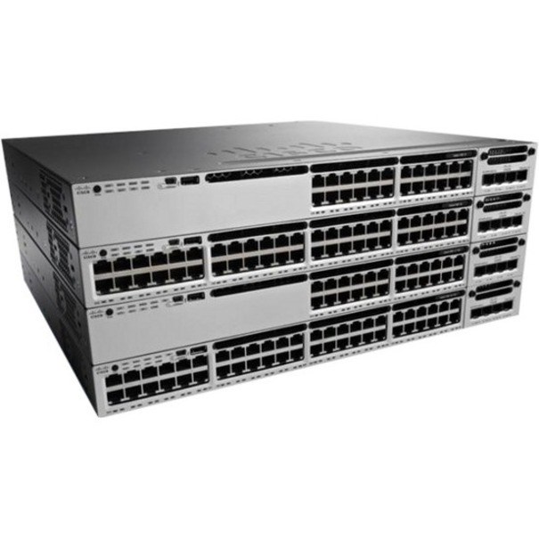 Cisco Catalyst 3850 WS-C3850-24P-S 24 Ports Manageable Ethernet Switch - 10/100/1000Base-T - Refurbished