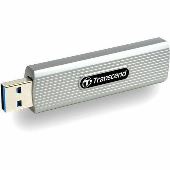 Transcend ESD320A 512 GB Portable Solid State Drive - External - Soft Gray