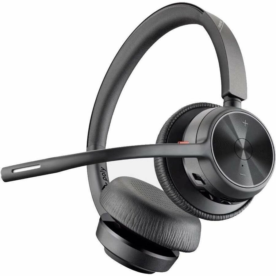 Poly Voyager 4300 UC 4320 Wired/Wireless Over-the-head, On-ear Stereo Headset - Black - TAA Compliant