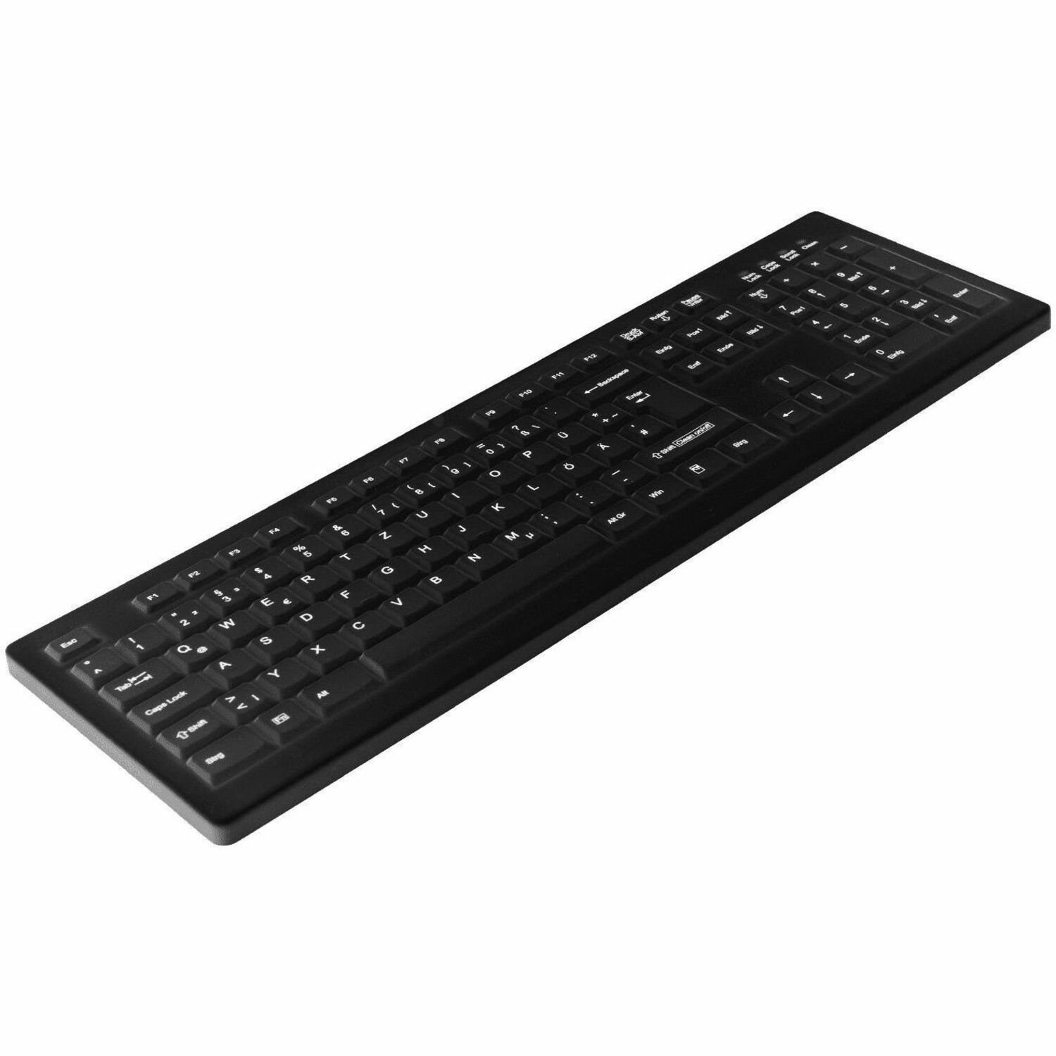 Active Key Keyboard - Wireless Connectivity - USB 1.1 Type A Interface - English (UK) - Black