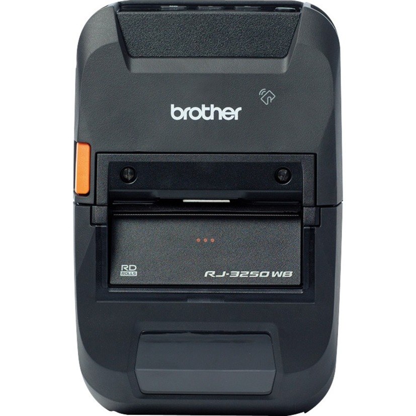 Brother RuggedJet RJ-3250WB-L Mobile Direct Thermal Printer - Monochrome - Portable - Label/Receipt Print - Ethernet - USB - Bluetooth