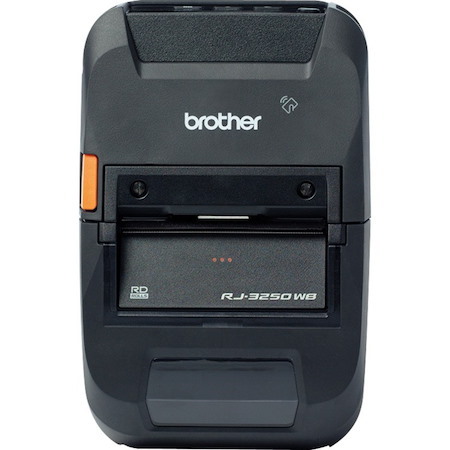 Brother RuggedJet RJ-3250WB-L Mobile Direct Thermal Printer - Monochrome - Portable - Label/Receipt Print - Ethernet - USB - Bluetooth - Wireless LAN - Black