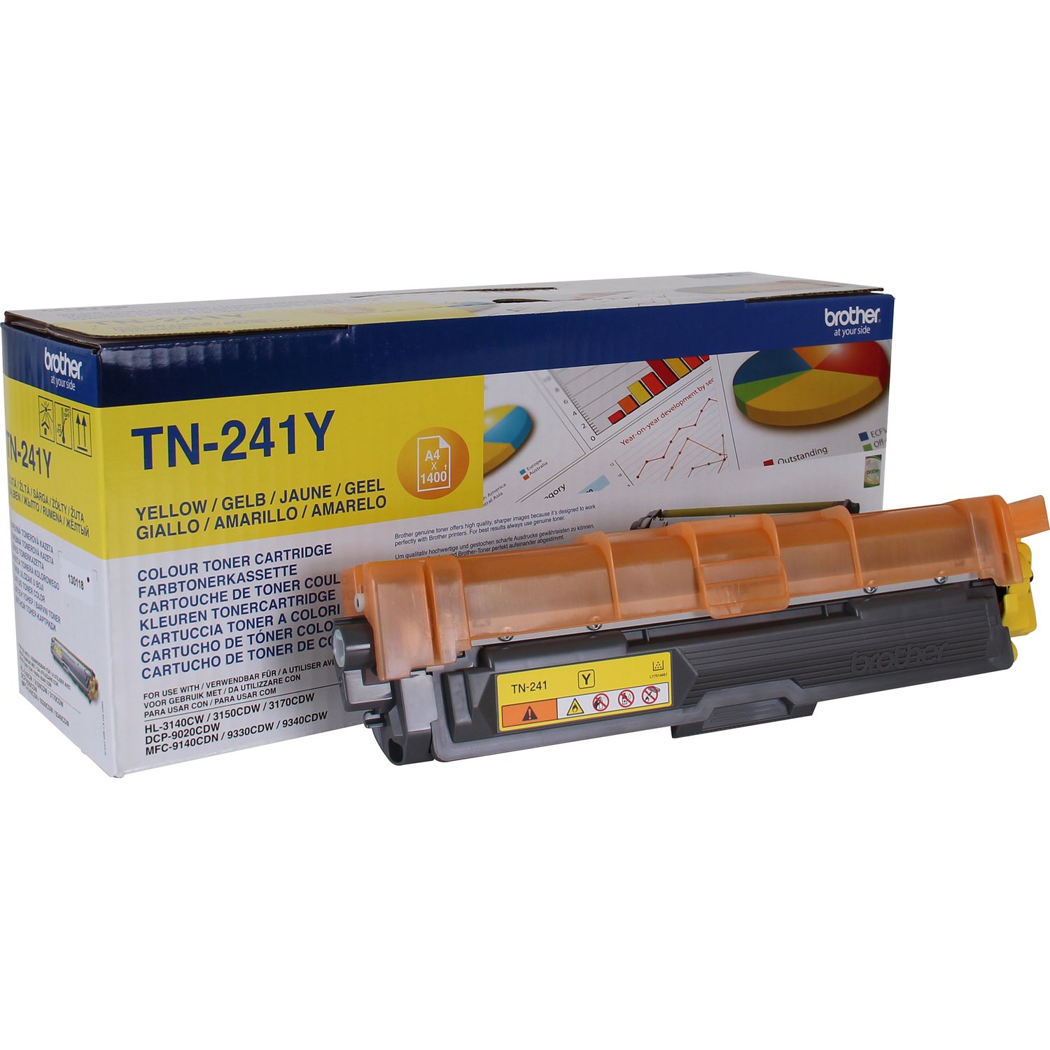 Brother Original LED Toner Cartridge - Yellow Pack