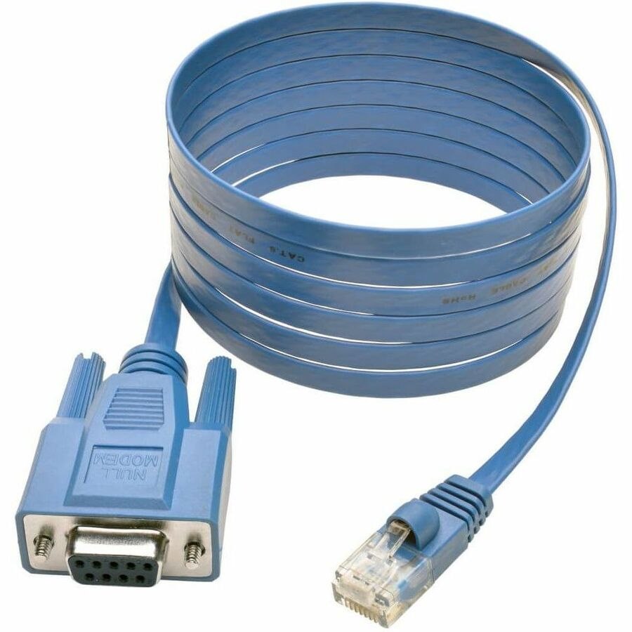 Eaton Tripp Lite Series RJ45 to DB9F Cisco Serial Console Port Rollover Cable, 6 ft. (1.83 m)