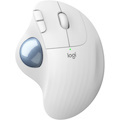 Logitech ERGO M575 Mouse - Bluetooth - USB Type A - Optical - 5 Button(s) - Off White