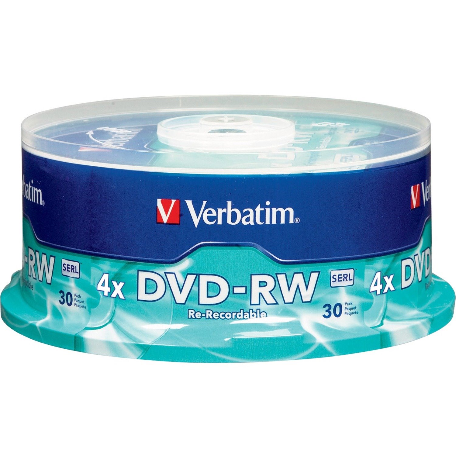 Verbatim DVD-RW 4.7GB 4X with Branded Surface - 30pk Spindle
