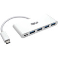 Tripp Lite by Eaton 4-Port USB 3.1 Gen 1 Portable Hub, USB-C to (x4) USB-A, with USB-C Charging Port