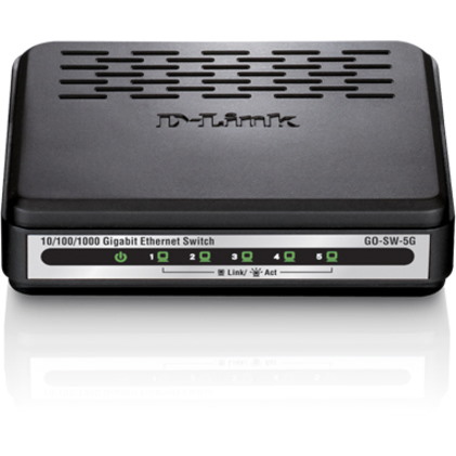 D-Link GO-SW-5G 5 Ports Ethernet Switch - 10/100/1000Base-T