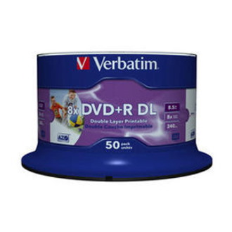 Verbatim 43703 DVD Recordable Media - DVD+R DL - 8x - 8.50 GB - 50 Pack Spindle