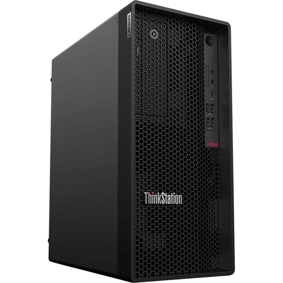 Lenovo ThinkStation P340 30DH00JACA Workstation - 1 x Intel Core i7 10th Gen i7-10700 - 16 GB - 512 GB SSD - Tower - Raven Black